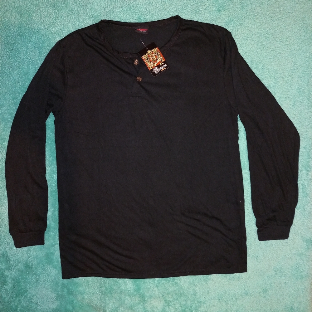 3pcs Henley long sleeves